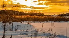 Zachód słońca w okolicach zimowych Kruklanek - zdjęcie 46