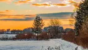 Zachód słońca w okolicach zimowych Kruklanek - zdjęcie 71