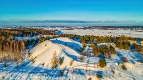 Zachód słońca w okolicach Starych Juch, 02.2021 - zdjęcie 3