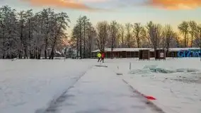 Wschód słońca w Giżycku w zimowej oprawie, 02.2021 - zdjęcie 17