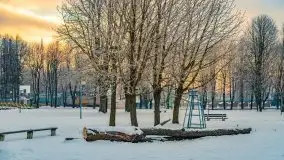 Wschód słońca w Giżycku w zimowej oprawie, 02.2021 - zdjęcie 14