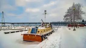 Wschód słońca w Giżycku w zimowej oprawie, 02.2021 - zdjęcie 50