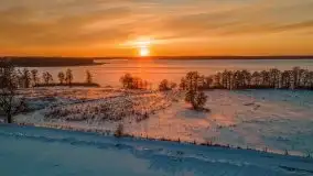 Zachód słońca Pierkunowo i okolice, luty 2021 - zdjęcie 22
