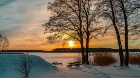 Zachód słońca Pierkunowo i okolice, luty 2021 - zdjęcie 59