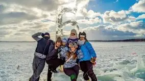 Fotorelacja z rzeźbienia w lodzie w Giżycku - zdjęcie 42