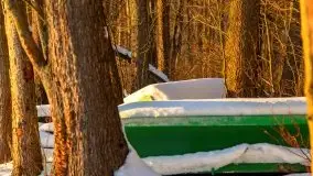 Zachód słońca nad jeziorem Siercze, luty 2021  - zdjęcie 23