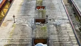 Śluza w Leśniewie Górnym w zimowej szacie, luty 2021 - zdjęcie 45