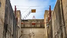 Śluza w Leśniewie Górnym w zimowej szacie, luty 2021 - zdjęcie 49