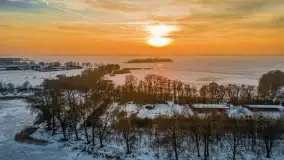 Zachód słońca nad jeziorem Niegocin, luty 2021 - zdjęcie 51