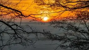 Zachód słońca nad jeziorem Niegocin, luty 2021 - zdjęcie 44