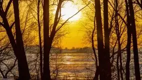 Zachód słońca nad jeziorem Kruklin, luty 2021 - zdjęcie 44