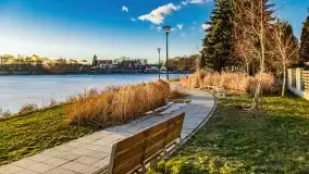 Zimowy wieczór i zachód słońca w Rynie, luty 2021 - zdjęcie 3