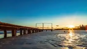 Zimowy wieczór i zachód słońca w Rynie, luty 2021 - zdjęcie 28