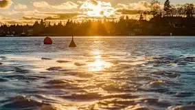 Zimowy wieczór i zachód słońca w Rynie, luty 2021 - zdjęcie 30