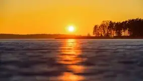 Przedwiosenny zachód słońca nad jeziorem Gołdopiwo i Żabiniec - zdjęcie 40