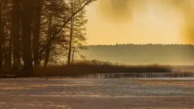 Marcowy zachód słońca nad jeziorem Dejguny - zdjęcie 8