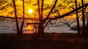 Marcowy zachód słońca nad jeziorem Dejguny - zdjęcie 47