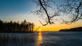 Marcowy zachód słońca nad jeziorem Dejguny - zdjęcie 37