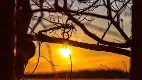 Marcowy zachód słońca nad jeziorem Kisajno - zdjęcie 11