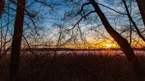 Marcowy zachód słońca nad jeziorem Kisajno - zdjęcie 20