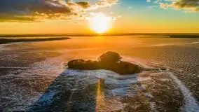 Efekt halo - zachód słońca nad jeziorem Dargin - zdjęcie 58