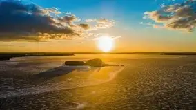 Efekt halo - zachód słońca nad jeziorem Dargin - zdjęcie 46