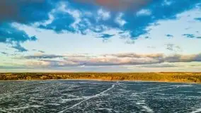 Efekt halo - zachód słońca nad jeziorem Dargin - zdjęcie 23