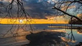 Efekt halo - zachód słońca nad jeziorem Dargin - zdjęcie 29