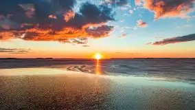 Efekt halo - zachód słońca nad jeziorem Dargin - zdjęcie 77