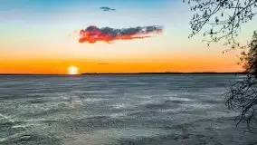 Efekt halo - zachód słońca nad jeziorem Dargin - zdjęcie 62