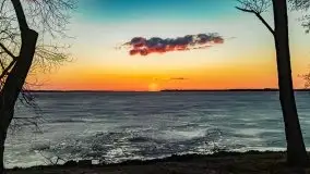 Efekt halo - zachód słońca nad jeziorem Dargin - zdjęcie 73