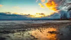 Ostatni zimowy zachód słońca, jezioro Niegocin 03.2021 - zdjęcie 24