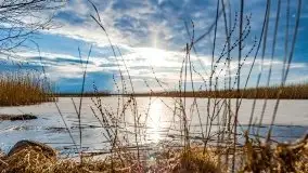 Przedwiosenny zachód słońca w porcie Kal, jezioro Mamry - zdjęcie 20