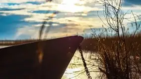 Przedwiosenny zachód słońca w porcie Kal, jezioro Mamry - zdjęcie 27