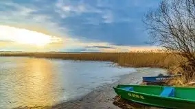 Przedwiosenny zachód słońca w porcie Kal, jezioro Mamry - zdjęcie 34