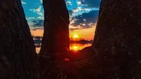 Wiosenny wschód słońca nad jeziorem Stręgiel - zdjęcie 31