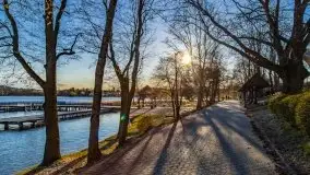 Kwietniowy zachód słońca w Mrągowie - zdjęcie 4