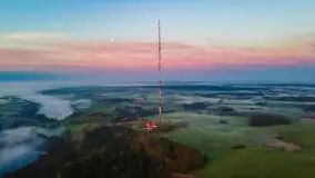 Wschód słońca z drona nad jeziorem Wojnowo - zdjęcie 10