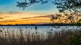 Zachód słońca nad jeziorem Święcajty, maj 2021 - zdjęcie 1