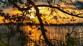 Zachód słońca nad jeziorem Święcajty, maj 2021 - zdjęcie 2