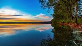 Zachód słońca nad jeziorem Jeziorowskie - zdjęcie 11