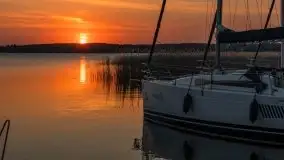 Zachód słońca w porcie Ognisty Ptak, maj 2021 - zdjęcie 1