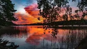 Zachód słońca nad jeziorem Tajty - zdjęcie 1