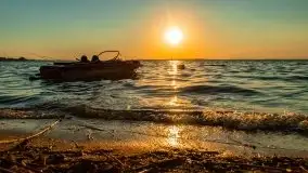 Zachód słońca nad jeziorem Dargin, Poganty - zdjęcie 1