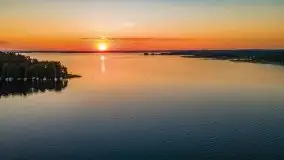 Wschód słońca nad jeziorem Bocznym, port Tło Dla Mew - zdjęcie 39