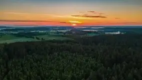 Wiosenne mgły nad polami Mazur w okolicy Pozezdrza - zdjęcie 3