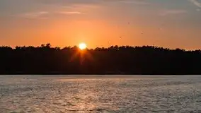 Wieczorny zachód podczas rejsu po ryńskim, czerwiec 2021 - zdjęcie 20