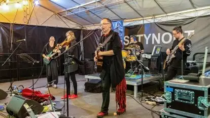 Orkiestra Samanta w porcie Sztynort, czerwiec 2021 r.