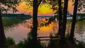 Zachód słońca nad jeziorem Kirsajty - zdjęcie 5