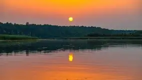 Zachód słońca nad jeziorem Kirsajty - zdjęcie 12